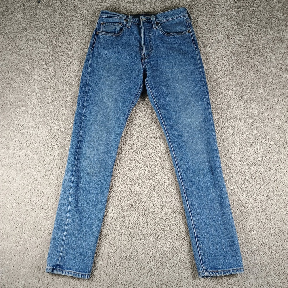 Levis 501 Skinny Jeans Womens 27 Big E Made in USA High Rise EUC